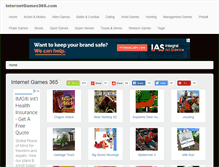 Tablet Screenshot of internetgames365.com